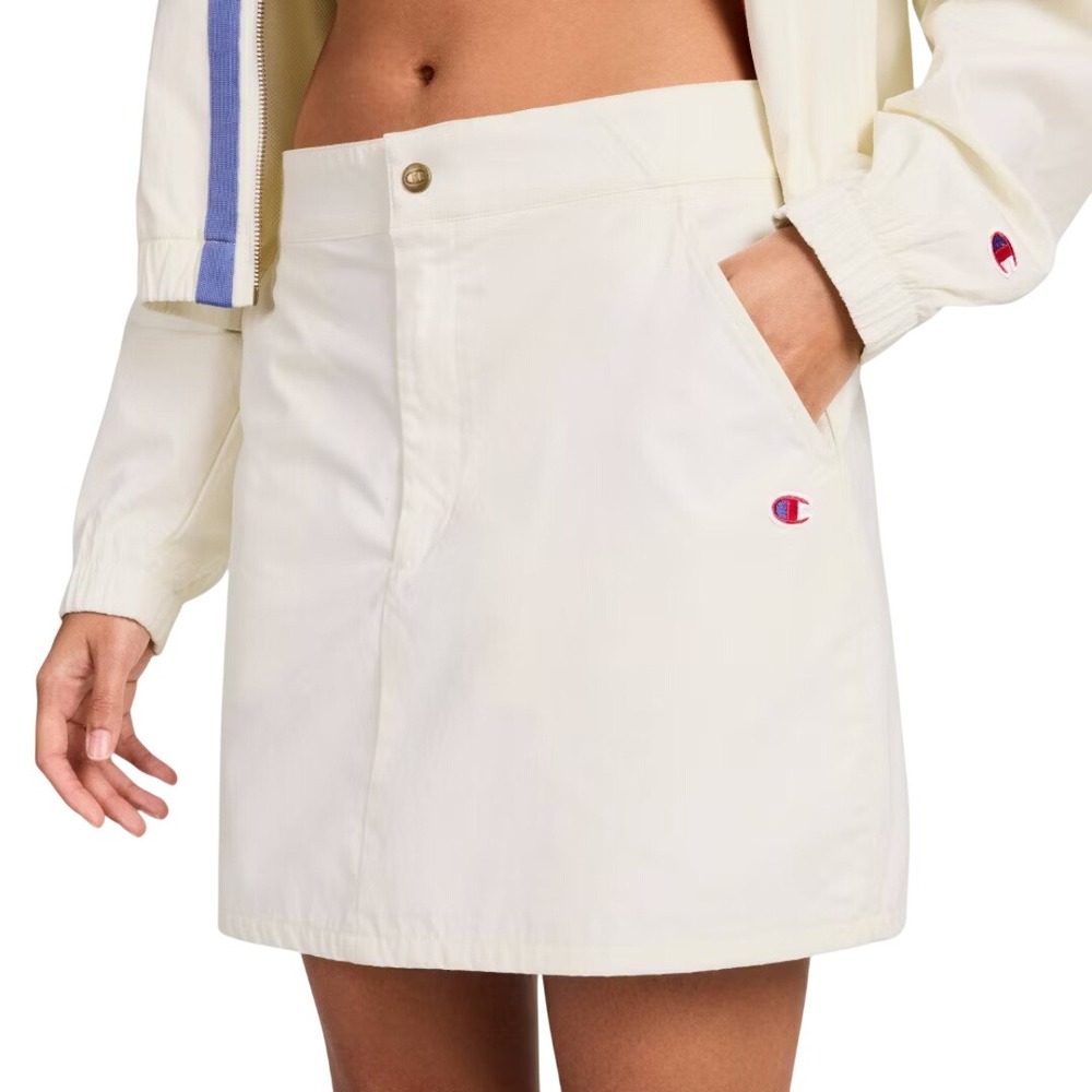 Championโ Women's Cream Off-White Athletic Tennis Gold Skirt Size 16